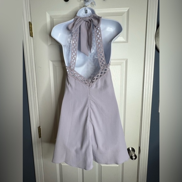 Lulus Any Sway, Shape, or Form XS Lilac Purple Lace Halter Flowy Dress Short - Picture 10 of 16